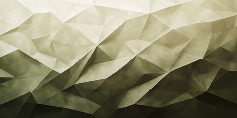 Naklejka premium Abstract polygonal pattern with varying tones of olive green
