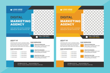 A set of brochures for digital marketing