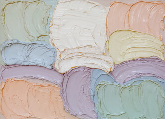  proffesional art dry oil pastel painting.