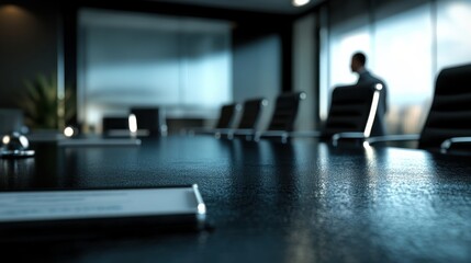 Brainstorming Session in Modern Meeting Room