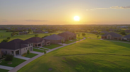 luxury homes with green lawns