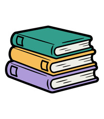 Stack of books Clipart