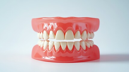 Obraz premium a plastic model of teeth and gums