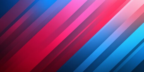 Abstract diagonal stripes background in vibrant shades of blue pink