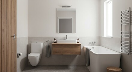 Modern Simplicity: A Cozy Bathroom Interior