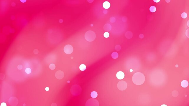 Abstract hot pink background with bokeh white particles suitable for backgrounds, web design, social media graphics, and feminine themed projects.
