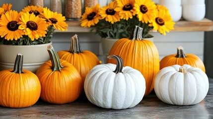 Celebrate the festive spirit of autumn in your kitchen decor. 