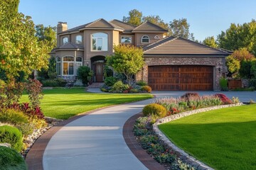 Sunlit residential property in a tranquil neighborhood.