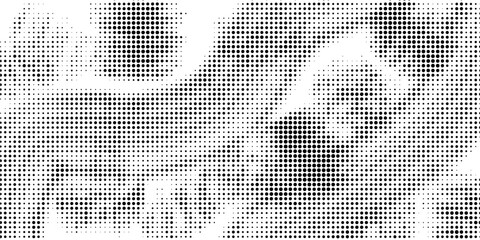 Fototapeta premium Dot pattern seamless background. Polka dot pattern template Monochrome dotted texture
