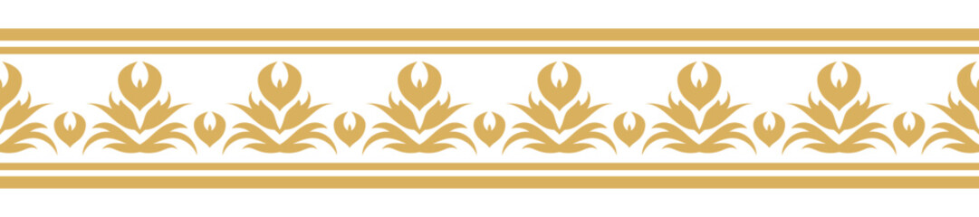 Vintage ornamental border design with ethnic pattern.