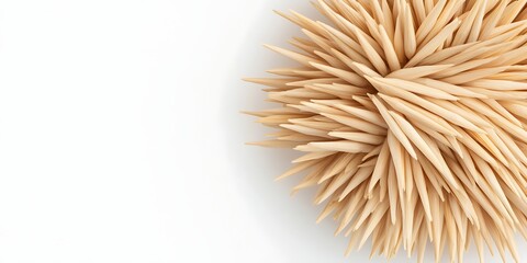 a pile of toothpicks