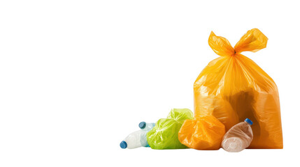 Garbage and trash bags, effective waste disposal recycling for a cleaner environment
