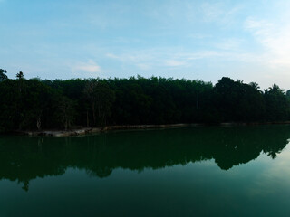 Fototapeta premium Landscape nature view in the morning,Beautiful sky environment background