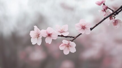 Obraz premium Pink Blossoms in Springtime