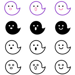 12種のかわいいお化け12種