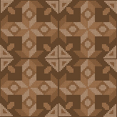 cross stitch ethnic embroidery needlework abstract artwork seamless geometric pattern printed background fabric wallpaper handdrawn line colorful template fashion element

