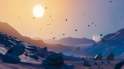 Planets are celestial bodies that orbit stars, including our Sun. They vary in size, composition, and atmosphere. Terrestrial planets, like Earth and Mars, have rocky surfaces, while gas giants, such 