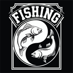 fishing t-shirt design.