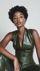 Fashionable Woman in Jumpsuit