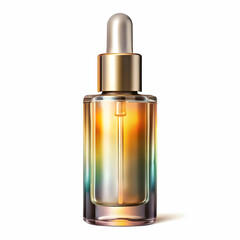 Fototapeta premium cosmetic liquid oil on white background