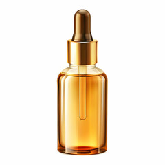 Naklejka premium cosmetic liquid oil on white background