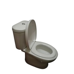 toilet bowl isolated on white