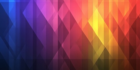 Obraz premium Abstract geometric background displaying spectrum of vibrant colors