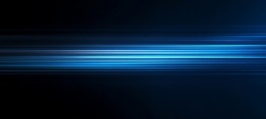 Abstract Blue Horizontal Light Streaks Dynamic Energy Background Modern Design Digital Art Technology Futuristic Lines Graphic Illustration Vibrant   