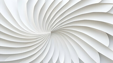 Abstract White Spiral Design with Geometric Pattern and Modern Background