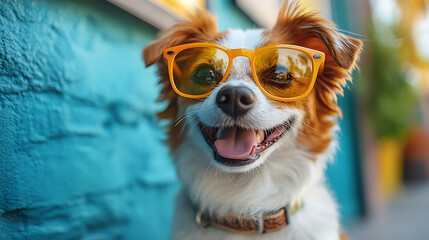 Happy Smiling Dog  – Adorable Pet Portrait