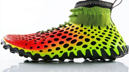 Colorful 3D Printed Running Shoe