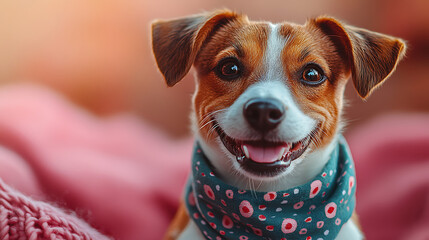 Happy Smiling Dog  – Adorable Pet Portrait