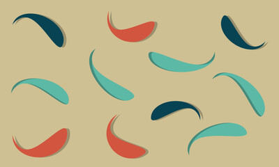 seamless pattern with funny faces