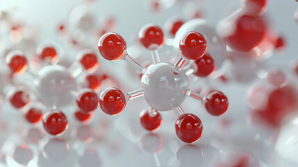 glucose molecule model resting on a white surface.