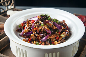 Braised Eggplant with Minced Pork and Garlic