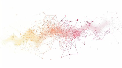 Aesthetic Intricate Waves: Connecting Abstract Dots with Gradient Lines for Business Big Data and Social Network Tech