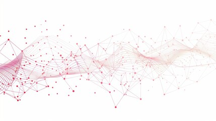 Aesthetic Intricate Waves: Connecting Abstract Dots with Gradient Lines for Business Big Data and Social Network Tech