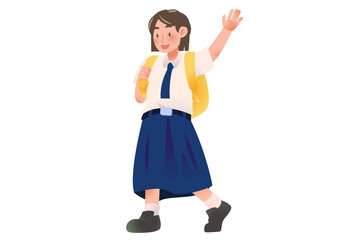 Student Presenting Activity on school | character Student | Students Activity on Class | Studying Activity Illustration
