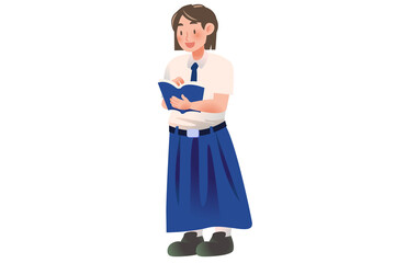 Student Presenting Activity on school | character Student | Students Activity on Class | Studying Activity Illustration