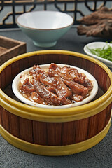 Hong Kong style tea meal braised pork belly