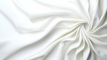 Fototapeta premium Abstract White Fabric Swirl With Elegant Silk Texture And Soft Light