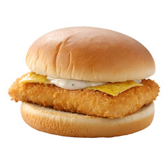 transparent background Crispy Fish Sandwich: Image