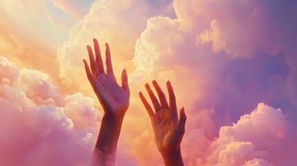 Reaching for ethereal skies, a hopeful connection with the cosmos