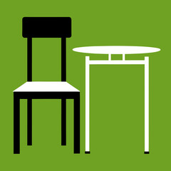 table and chairs