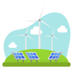 Renewable Energy Illustration