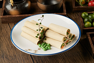 Gaobeidian Tofu Skin Roll with Vegetables