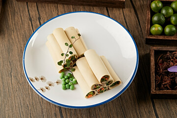Gaobeidian Tofu Skin Roll with Vegetables