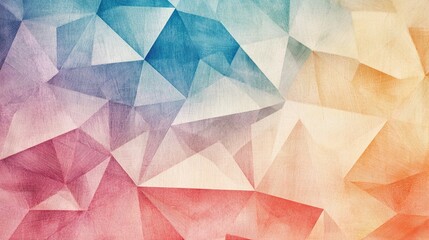 Naklejka premium Colorful abstract polygonal shapes comprise an intricate and textured background design