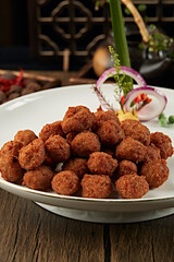 Deep-fried Chicken Meatballs