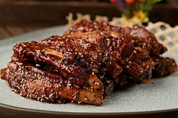 Cumin-flavored grilled pork ribs
